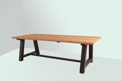 Woodcraft Blora aluminium tafel met teakhouten blad 250 x, Tuin en Terras, Tuinsets en Loungesets, Ophalen of Verzenden