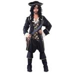 Piratenkostuum zwart/goud man, Ophalen of Verzenden, Nieuw