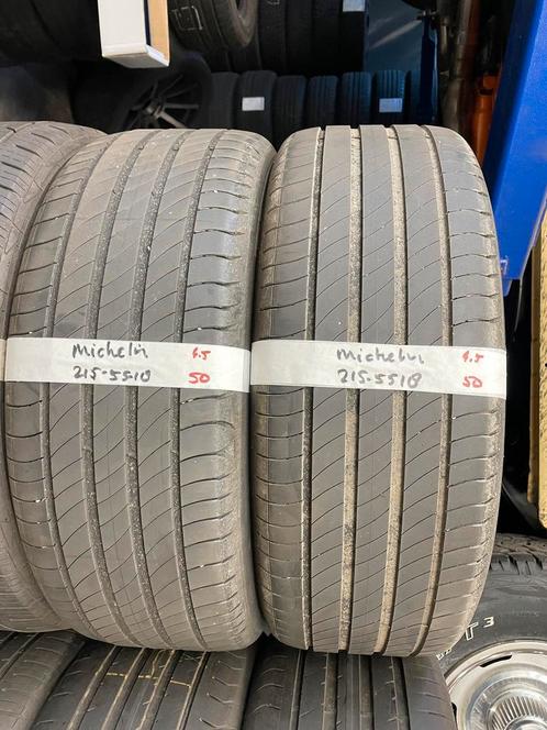 215-55-18 Michelin Zomerbanden 4.5mm Incl Montage 215 55 18, Auto-onderdelen, Banden en Velgen, 18 inch, Zomerbanden, 215 mm, Personenwagen