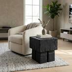 Logniture - Bijzettafel - Massief hout, zaagkunst