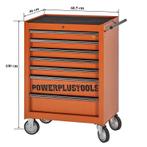 Gereedschapswagen oranje 7 laden leeg met quick lock, Doe-het-zelf en Verbouw, Ophalen of Verzenden, Nieuw