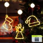Kerstverlichting Raam Kerstengel + Kerstsok + Kerstmuts -, Diversen, Kerst, Verzenden, Nieuw