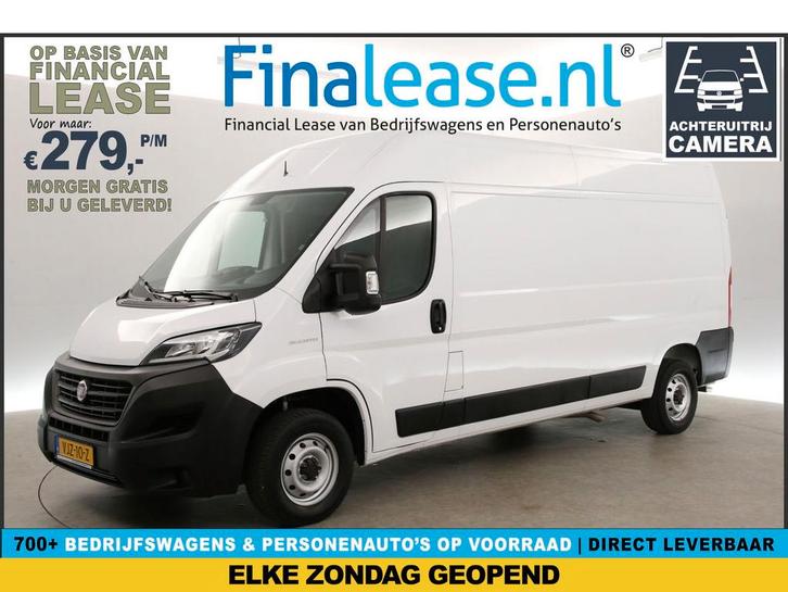 Fiat Ducato 33 2.3 MultiJet L3H2 Airco Cruise Camera Navi, Auto's, Bestelauto's, Lease, Handgeschakeld, Diesel, Fiat, Wit, Verzenden