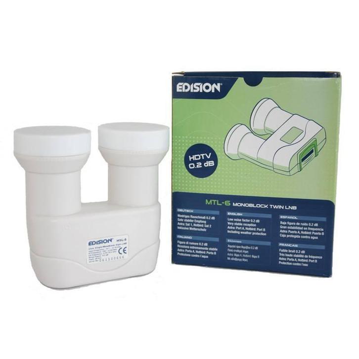 Edision 0.2 Astra-Hotbird monoblock TWIN 80, Audio, Tv en Foto, Schotelantennes, (Schotel)antenne, Nieuw, Ophalen of Verzenden