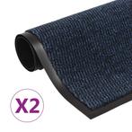 vidaXL Droogloopmatten 2 st rechthoekig getuft 60x90 cm, Tuin en Terras, Deurmatten, Verzenden, Nieuw