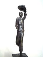 sculptuur, Groetende heer - 25 cm - verbronsde legering