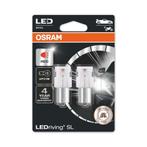 Osram P21W LED Retrofit Rood 12V BA15s 2 Stuks, Ophalen of Verzenden, Nieuw