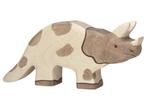 Holztiger - Houten Dieren - Dinosaurus Triceratops - 17 cm, Nieuw