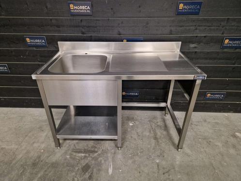 Wastafel voor voorlader | enkele wasbak | RVS | 140 cm, Zakelijke goederen, Horeca | Keukenapparatuur, Gebruikt, RVS Meubilair