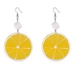 Fako Bijoux® - Oorbellen - Plastic Fruit - Sinaasappel, Sieraden, Tassen en Uiterlijk, Oorbellen, Verzenden, Nieuw