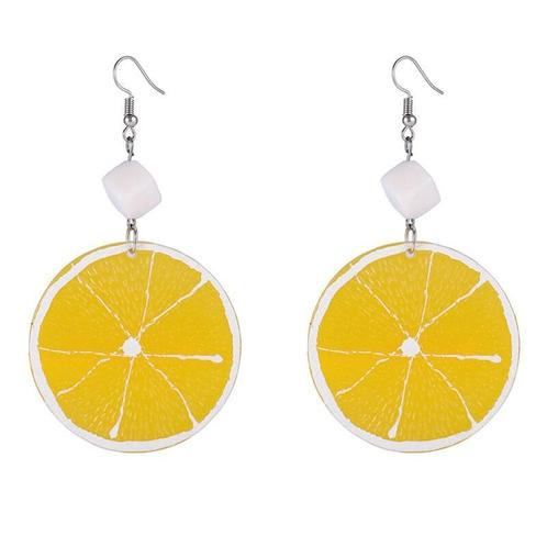 Fako Bijoux® - Oorbellen - Plastic Fruit - Sinaasappel, Sieraden, Tassen en Uiterlijk, Oorbellen, Verzenden