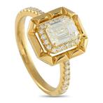 Ring - 18 karaat 18K geelgouden 1,27ct diamanten ring, Geel, Nieuw
