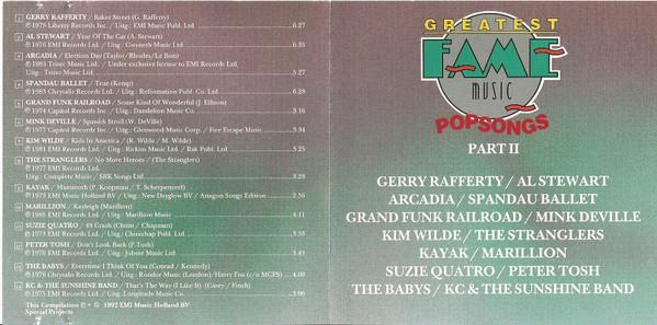 Various - Greatest Fame Music Popsongs Part II, Cd's en Dvd's, Cd's | Pop, Gebruikt, Ophalen of Verzenden