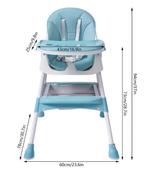 2-in-1 Kinderstoel Baby en Peuter met Voetsteun en Dienblad, Kinderen en Baby's, Kinderstoelen, Verzenden, Nieuw