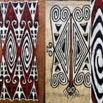 2 Boombast schilderingen - Sentani - Tapa - West-Papua (New