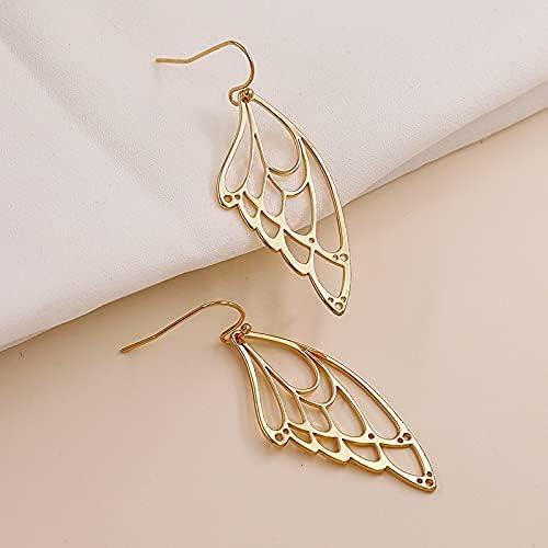 Oorbellen met Vlindervleugel - Gold Plated - Hypoallergeen, Sieraden, Tassen en Uiterlijk, Uiterlijk | Gezichtsverzorging, Nieuw