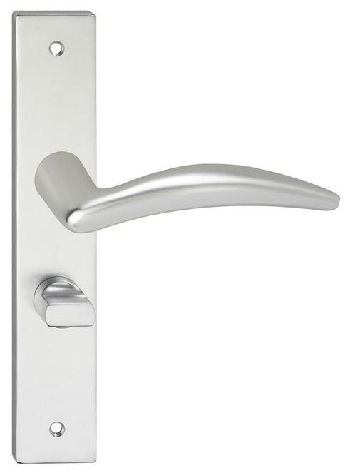 Deurklink Windsor op schild vierkant WC63 aluminium, Doe-het-zelf en Verbouw, Hang- en Sluitwerk, Verzenden