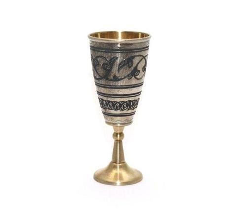 Beker - .875 (84 Zolotniki) zilver, Antiek en Kunst, Antiek | Goud en Zilver