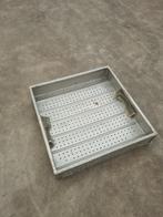 Zarges aluminium stapelbak 61x61x14, gebruikt, Doe-het-zelf en Verbouw, Kratten en Dozen, Ophalen of Verzenden, Gebruikt, Bak of Kist