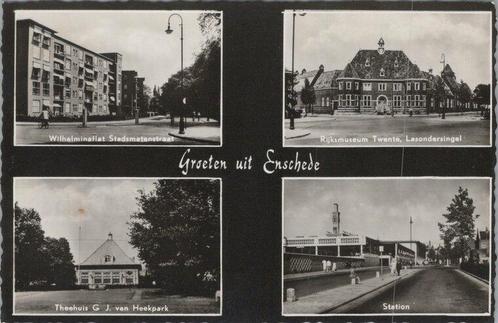ENSCHEDE - Meerluik Groeten uit Enschede, Verzamelen, Ansichtkaarten | Nederland, Verzenden