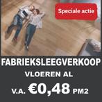 FABRIEKSLEEGVERKOOP! Rustieke LAMINAAT vloeren v.a. 0,48 pm2, Nieuw, 75 m² of meer, Wit, Laminaat