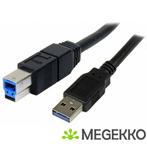 StarTech.com 3 m zwarte SuperSpeed USB 3.0-kabel A-naar-B, Nieuw, Verzenden
