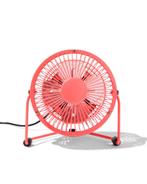 HEMA Tafelventilator USB retro neon oranje Ø10cm, Witgoed en Apparatuur, Airco's, Verzenden, Nieuw