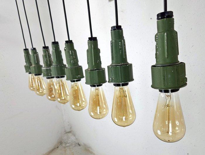 Plafondlamp (6) - Aluminium - Industrieel set van 6, Antiek en Kunst, Antiek | Wandborden en Tegels
