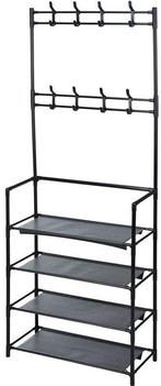 2dekans | Ceruzo Kapstok met Schoenenrek – 8 Haken -, Ophalen of Verzenden, Zo goed als nieuw