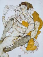 Egon Schiele - Coppia Seduta, Antiek en Kunst, Kunst | Tekeningen en Foto's