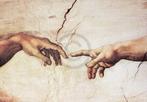 Kunstdruk Michelangelo - Creazione di Adamo 100x70cm, Nieuw, Verzenden