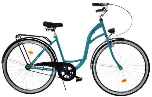 Meisjesfiets - 26 inch - stadsfiets - zeegroen zwart, Fietsen en Brommers, Fietsen | Kinderfietsjes, Nieuw, Ophalen of Verzenden