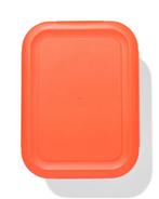 051 Lunchbox 19.8x14.8x8cm rood-beige van €6.49 voor €5 sale, Huis en Inrichting, Keuken | Keukenbenodigdheden, Verzenden, Nieuw