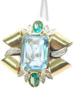 Zonder Minimumprijs - Ring - 9 kt. Geel goud, Zilver, Sieraden, Tassen en Uiterlijk, Ringen, Nieuw