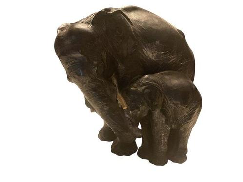 Guido Cacciapuoti (1892-1953) - sculptuur, Elefanti - 35 cm, Antiek en Kunst, Antiek | Keramiek en Aardewerk