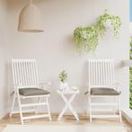 vidaXL Stoelkussens 2 st 40x40x7 cm oxford stof taupe, Huis en Inrichting, Woonaccessoires | Kussens, Verzenden, Nieuw
