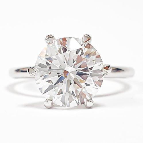 Ring - 14 karaat Witgoud - 3.08ct. tw. Diamant (Lab-grown) -, Sieraden, Tassen en Uiterlijk, Ringen
