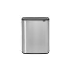 Brabantia Bo Touch Bin 2x30 ltr - Mat RVS FPP, Huis en Inrichting, Woonaccessoires | Prullenbakken, Verzenden, Nieuw