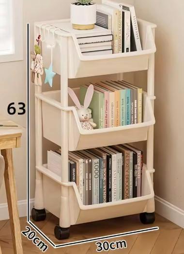 Smal Opbergrek op Wieltjes – Voor Keuken en Badkamer, Huis en Inrichting, Keuken | Keukenelementen, Nieuw, Verzenden