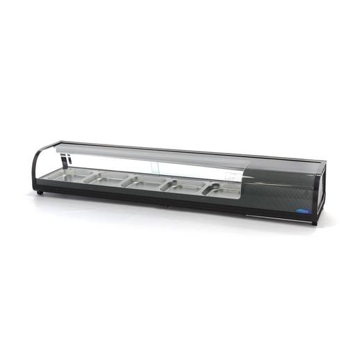 Sushi- en Tapasvitrine - 132 L - 5 x 1/2 GN - Tafelmodel, Zakelijke goederen, Horeca | Keukenapparatuur, Nieuw in verpakking, Koelen en Vriezen