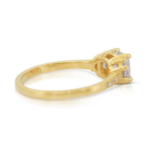 Ring - 18 karaat Geel goud - 1.42ct. tw. Diamant, Sieraden, Tassen en Uiterlijk, Ringen