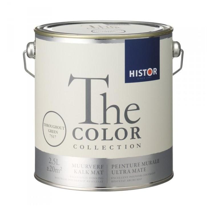 Histor The Color Collection - Throughout Green 7517 Kalkm..., Doe-het-zelf en Verbouw, Verf, Beits en Lak, Verf, Groen, Nieuw