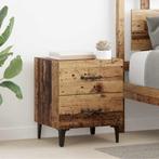 vidaXL Bedkast met lade Oud hout 40 x 35 x 47,5 cm Bewerkt, Huis en Inrichting, Minder dan 45 cm, Verzenden, Nieuw, Minder dan 55 cm