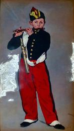 Édouard Manet (after) - Emaille plaat - Hout, Metaal