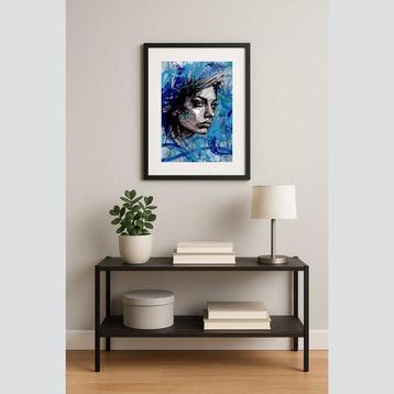 Vin Dantes - Cerulean Zephyr - Original Portrait beschikbaar voor biedingen
