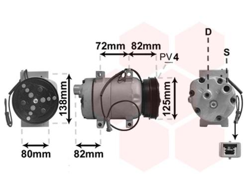 AIRCO COMPRESSOR VOOR AUDI A4 B5 1994-1999 8D0260805D, Auto-onderdelen, Airco en Verwarming, Nieuw, Ophalen of Verzenden