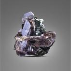 Natuurlijke Axinite met Epidote combineren Exemplaar -, Verzamelen, Mineralen en Fossielen