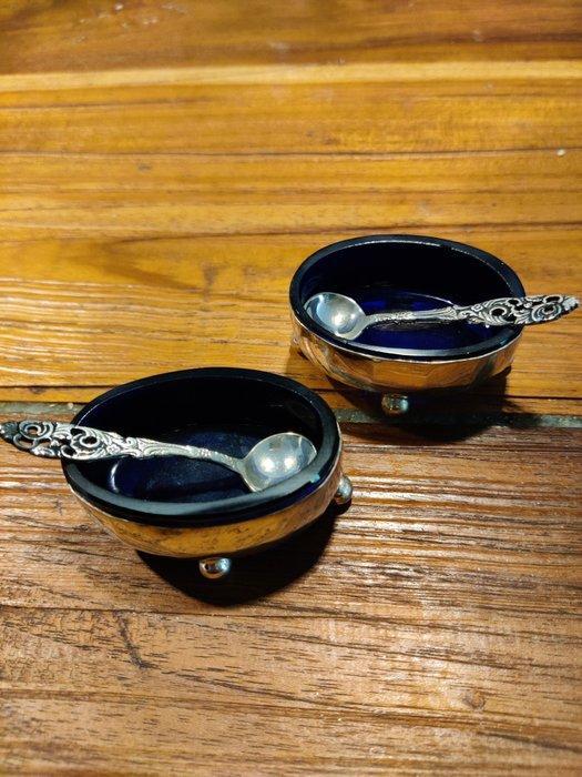 Zout- en pepervaatjes (6) - .925 zilver - Peper en zout stel, Antiek en Kunst, Antiek | Goud en Zilver