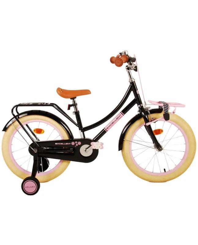 Volare Excellent Kinderfiets - Meisjes - 18 inch - Zwart - 9, Fietsen en Brommers, Fietsen | Kinderfietsjes, Nieuw, Ophalen of Verzenden