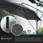 Zweefparasol met voet 300cm x 300cm - parasol 360°, Tuin en Terras, Tuinsets en Loungesets, Verzenden, Nieuw